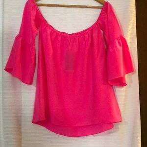 Lilly Pulitzer Sanilla Silk Top - Pink Fusion - S